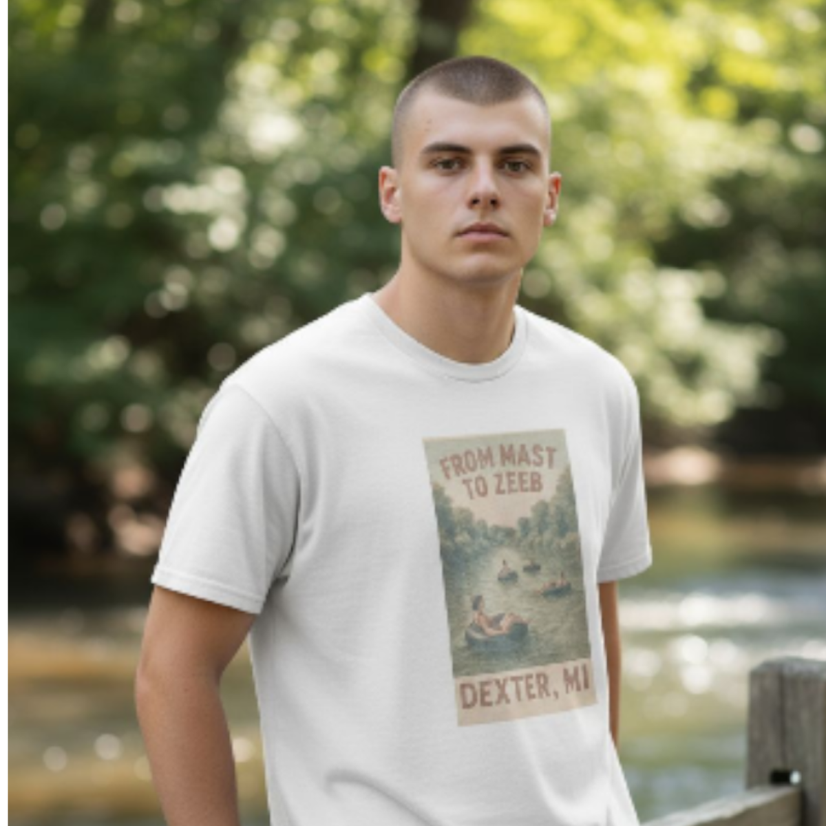 From Mast to Zeeb – Dexter, MI Vintage River Float Tee
