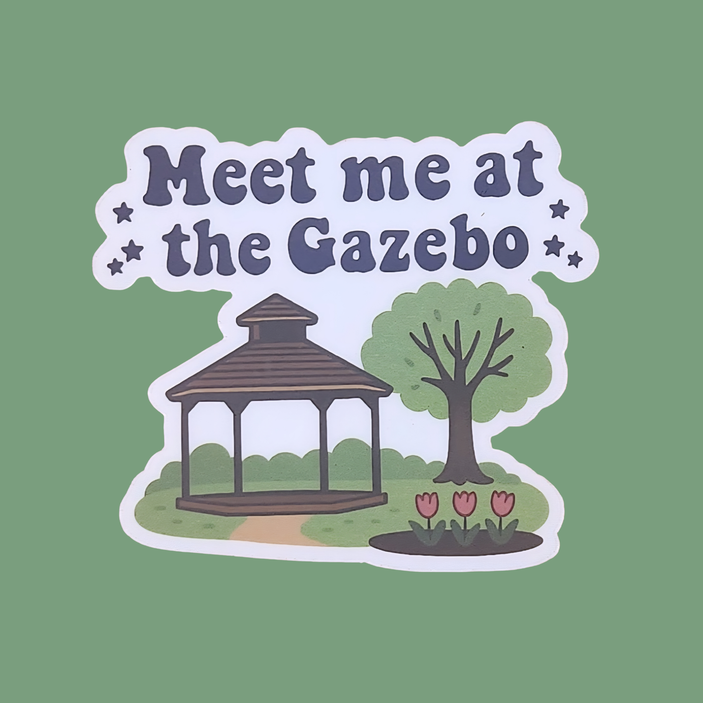 Meet Me at the Gazebo Sticker