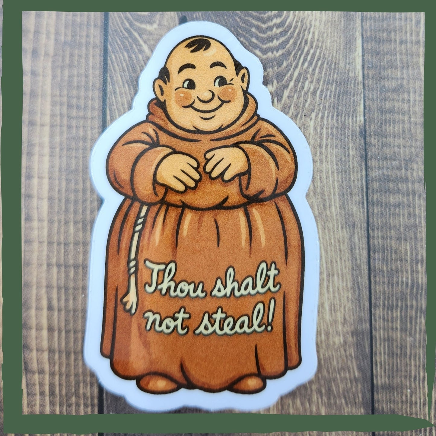 The Rescued Monk Sticker: A Story Sticker about friendship, cookies, and reclaiming joy
