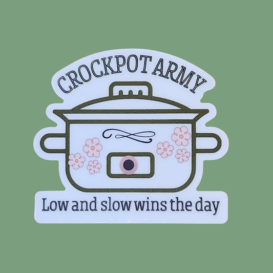 Crockpot Army Story Sticker – 3”