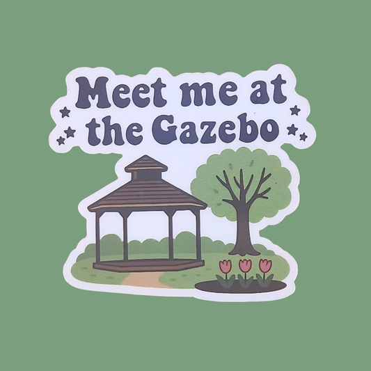 Meet Me at the Gazebo Sticker