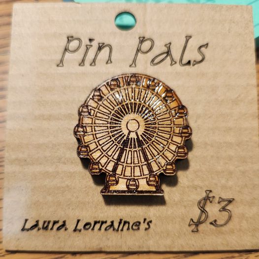 Ferris Wheel Wooden Pin